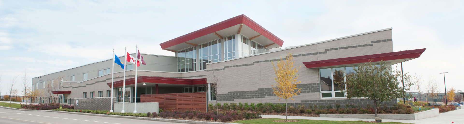 A panorama of the Rundle College school building.