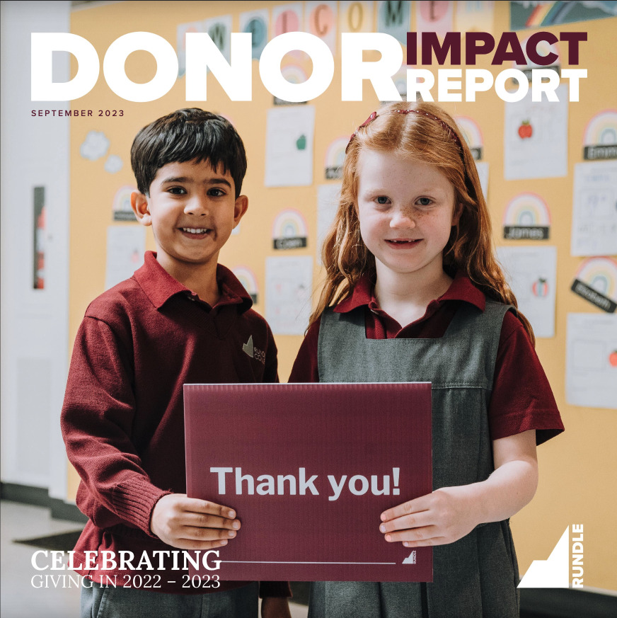 Rundle College Calgary | Donor Impact Report | K-12 Independent Day School